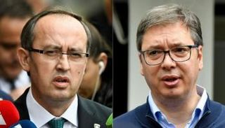 الرئيس الصربي ورئيس وزراء كوسوفو 