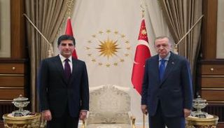 رجب طيب أردوغان ونيجرفان بارزاني