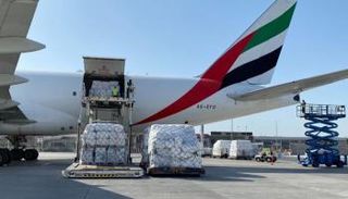 جانب من المساعدات الإماراتية للسودان