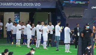 الممر الشرفي لفريق الهلال السعودي