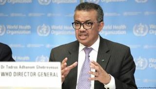  تيدروس أدهانوم جيبريسوس المدير العام لمنظمة الصحة العالمية