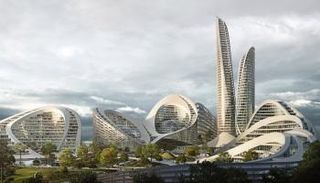 أحد تصميمات المهندسة زها حديد