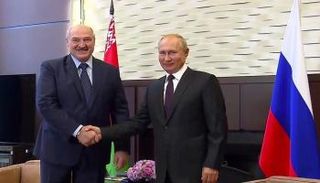 لقاء سابق بين لوكاشنكو وبوتين 