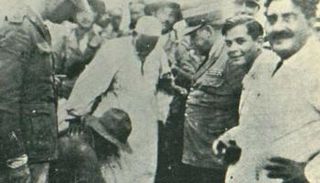 شيخ الشهداء عمر المختار قبيل إعدامه