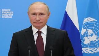 جانب من كلمة الرئيس الروسي فلاديمير بوتين