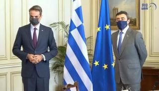 الشيخ عبدالله بن زايد آل نهيان ورئيس الوزراء اليوناني