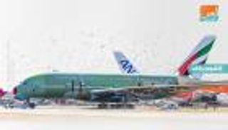 علم الإمارات يزين الطائرة "الوحش"