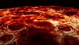 تجمع العواصف عند القطب الجنوبي لكوكب المشتري