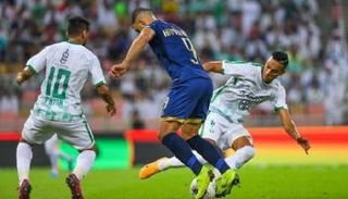 من مواجهة سابقة بين النصر والأهلي بالدوري السعودي