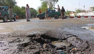 آثار انفجار سابق في أفغانستان - الفرنسية