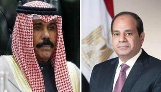 أمير الكويت والرئيس المصري