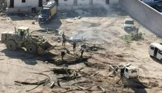 أسلاك كهربائية مسروقة بمقر مليشيا النواصي