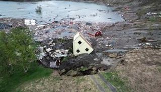 موقع الانزلاق الأرضي