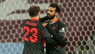 محمد صلاح نجم ليفربول ضد أستون فيلا
