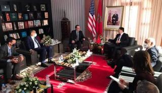 وزير الخارجية المغربي ناصر بوريطة يستقبل مساعد وزير الخارجية الأمريكي ديفيد شينكر