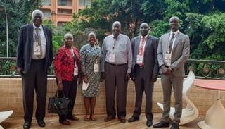 وفد جنوب السودان المشارك في انتخابات أوغندا