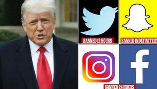 السوشيال ميديا تواصل حظر حسابات ترامب