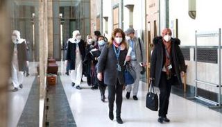 وليامز وأعضاء الحوار الليبي في جينيف 