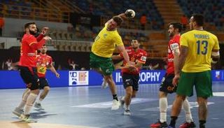 من مباراة البرازيل وإسبانيا في كأس العالم لكرة اليد