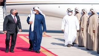  الشيخ محمد بن زايد آل نهيان يستقبل الملك عبدالله الثاني