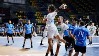 من مباراة ألمانيا وأوروجواي في كأس العالم لكرة اليد