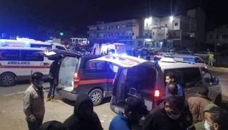 سيارات الإسعاف هرعت إلى مكان الانفجار