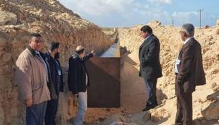 أعمال صيانة خط الغاز الغربي في ليبيا