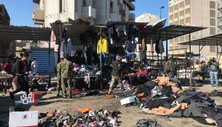 تصوير من كاميرا مراقبة لتفجير ساحة الطيران ببغداد