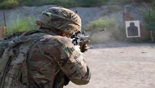 صورة لجندي أمريكي أثناء التدريب
