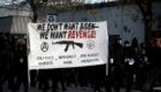 احتجاجات مناهضة لبايدن في بورتلاند الأمريكية