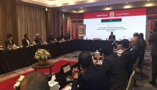 الأطراف الليبية خلال الاجتماع في بوزنيقة المغربية