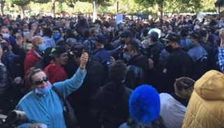 جانب من المظاهرات المتواصلة ضد الإخوان في تونس 