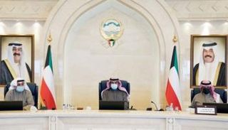 جانب من اجتماع مجلس الوزراء الكويتي