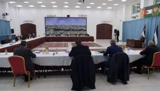 جانب من اجتماع اللجنة المركزية لحركة فتح