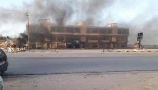 إحراق منازل مواطنين ليبيين بمدينة ترهونة