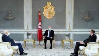 سعيد في لقاء سابق مع المشيشي والغنوشي