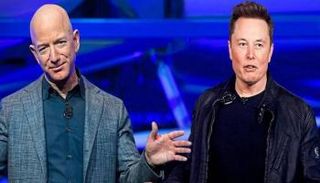 إيلون ماسك وجيف بيزوس  