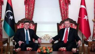 فايز السراج ورجب طيب أردوغان - أرشيفية