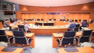 جانب من لقاء محمد المنفي وأنجيلا ميركل