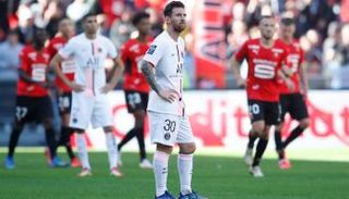 ليونيل ميسي خلال مباران باريس سان جيرمان ورين