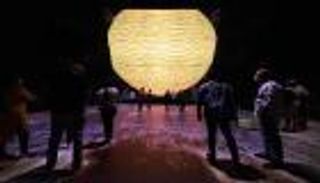 "رؤية".. عمل فني إبداعي يبهر زوار جناح السعودية في "إكسبو دبي"