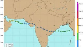 الإعصار شاهين اتخذ مسارا لم يتكرر منذ عام 1890