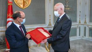 لقاء قيس سعيد ورئيس محكمة المحاسبات بتونس- أرشيفية