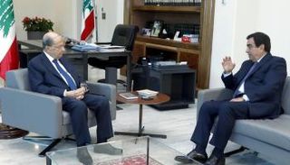 قرداحي مع الرئيس اللبناني ميشال عون- أرشيف