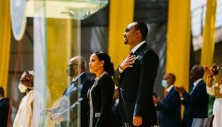 جانب من حفل تنصيب آبي أحمد لولاية ثانية