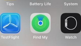 التطبيق الإلكتروني لخاصية Find My