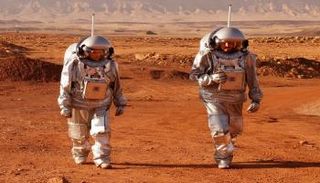 رواد فضاء في صحراء النقب بإسرائيل