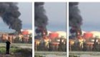 اندلاع حريق كبير بمنشأة نفط في الزهراني جنوب لبنان