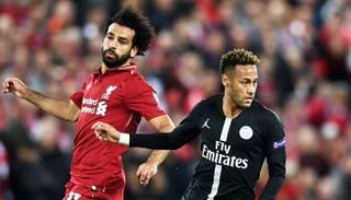 محمد صلاح نجم ليفربول ضد باريس سان جيرمان