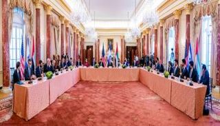  جانب من الاجتماع الثلاثي في واشنطن 